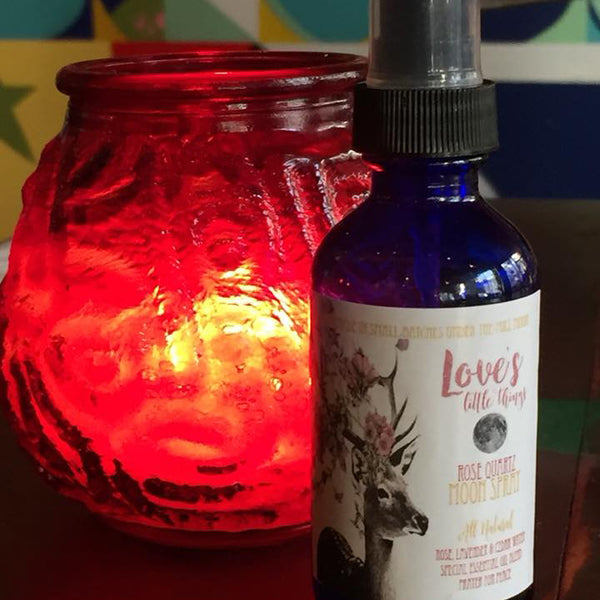 $22  for 2 bottles- "Love's Little Things" Rose Quartz Moon Spray by love/speak