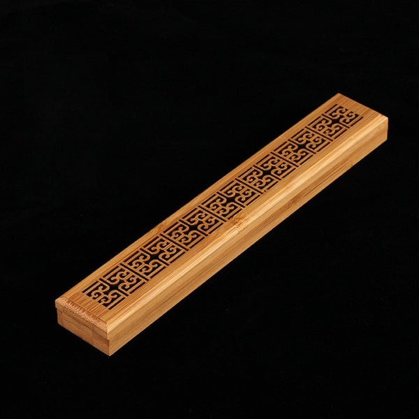 Carved Bamboo Incense Burner